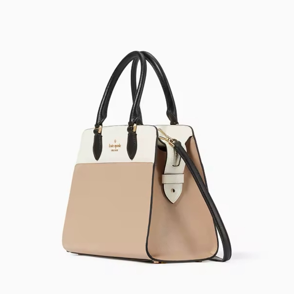 NWOT Kate Spade Black and Tan Shoulder Bag - Picture 2 of 4